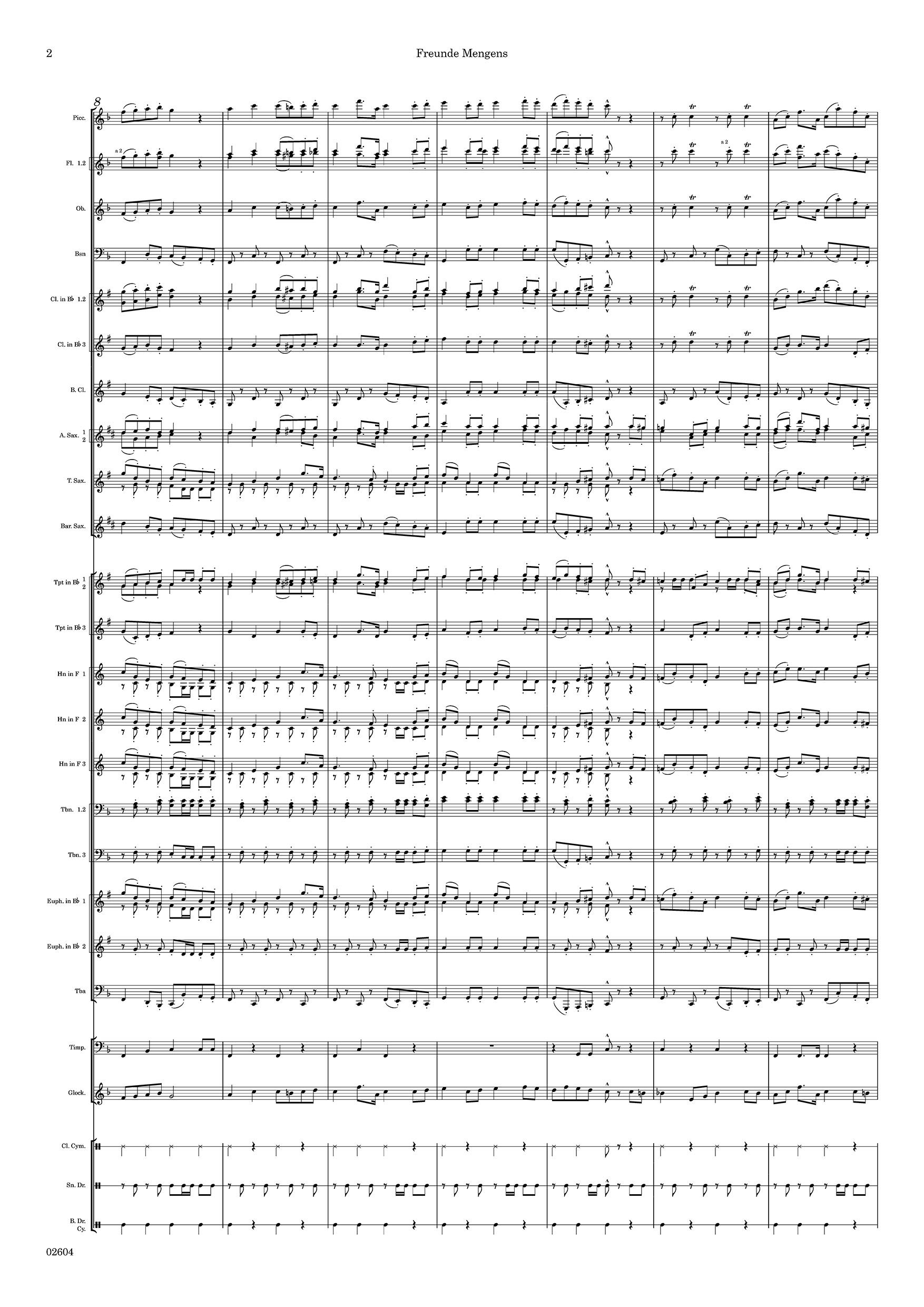 Freunde Mengens - Score S.2